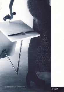 .radix · add hoc · Produktwerbung (Vorderseite) · 1994